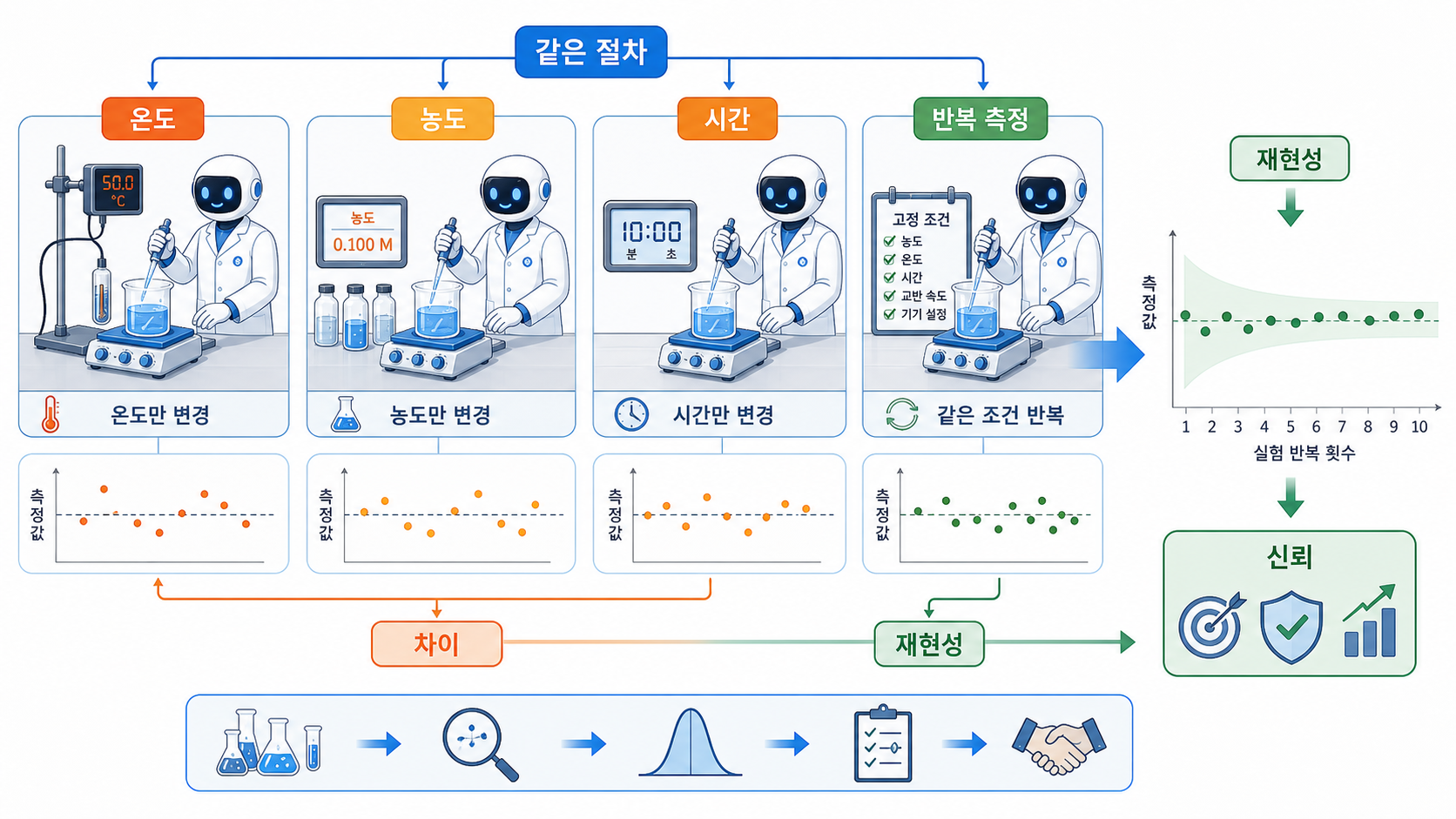 반복 실험이 만드는 패턴