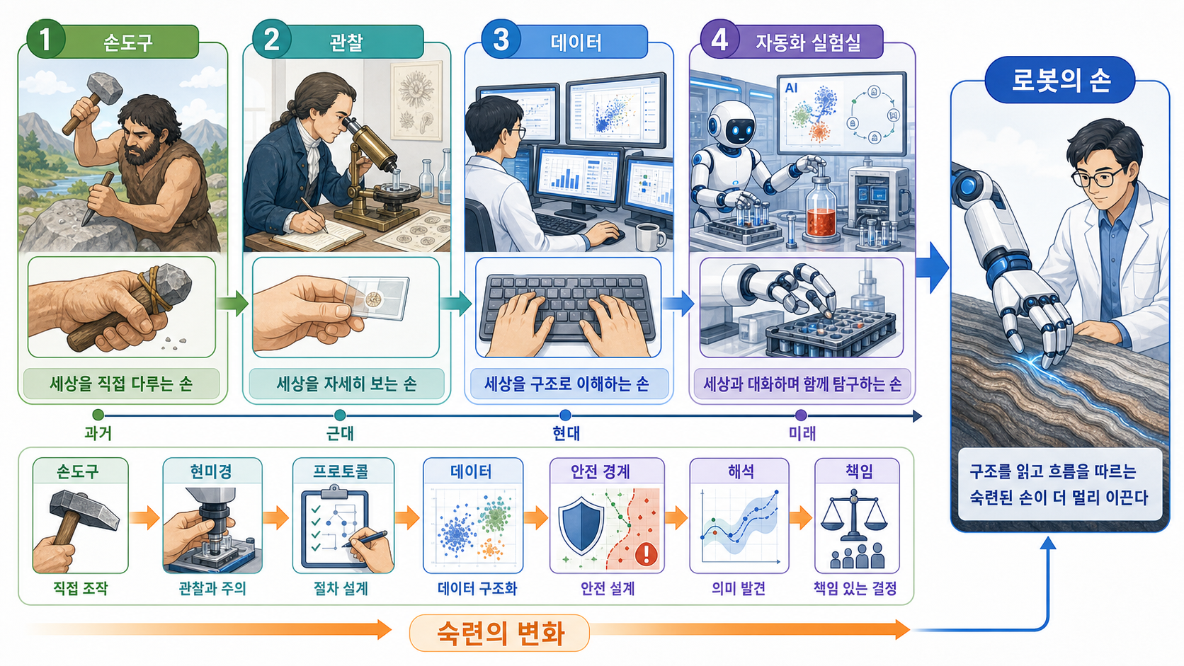 전통적 손의 숙련을 대신하는 피지컬 AI
