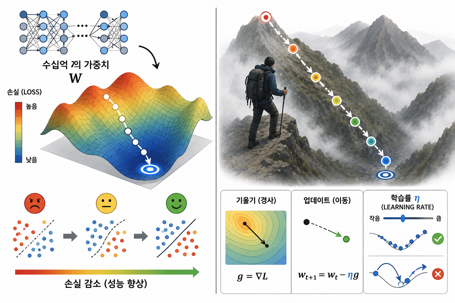 경사하강법(slope-down method)