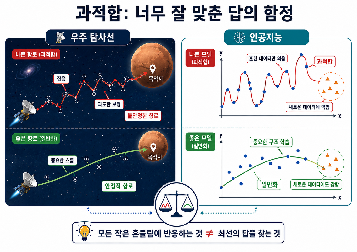 과적합: 너무 잘 맞춘 답의 함정