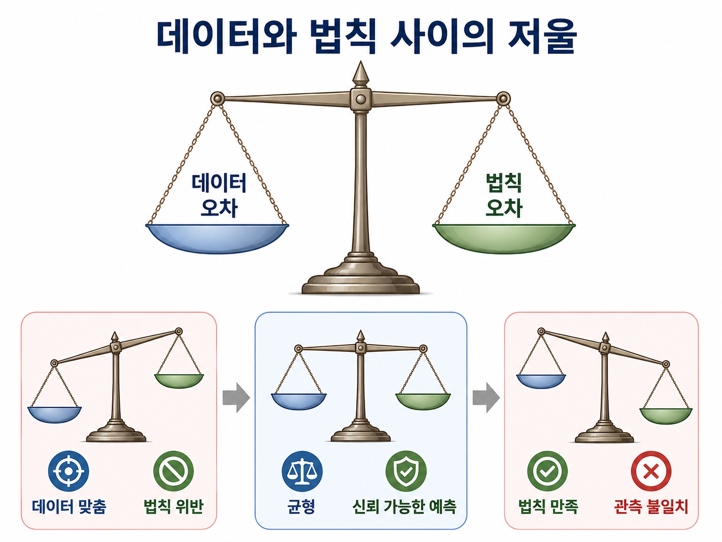 PINN은 데이터와 법칙 사이의 저울