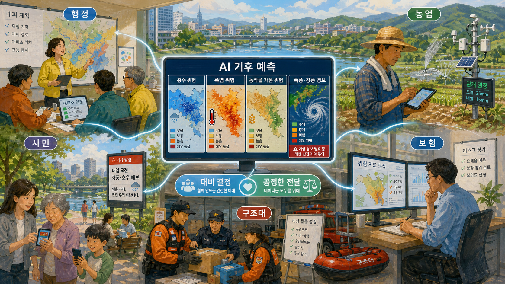 AI 기후 예측과 대비 결정