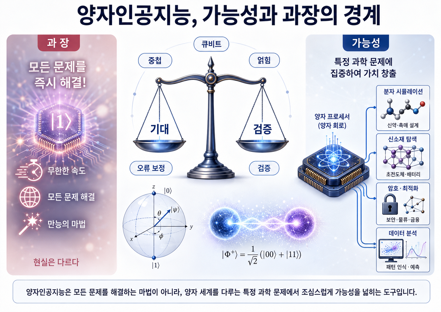 양자인공지능은 가능성을 열지만 과장 없이 조건과 한계를 함께 읽어야 한다