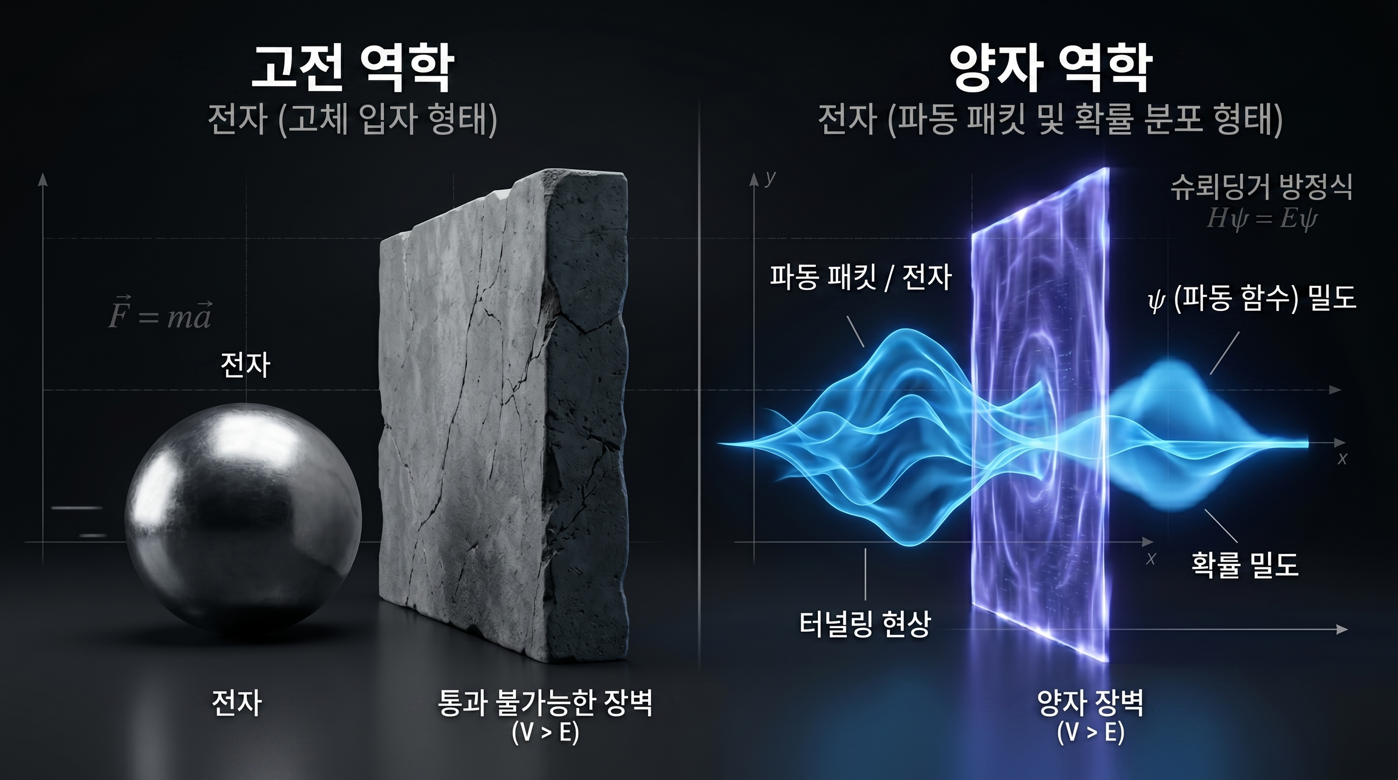 전자와 양자의 개념 차이
