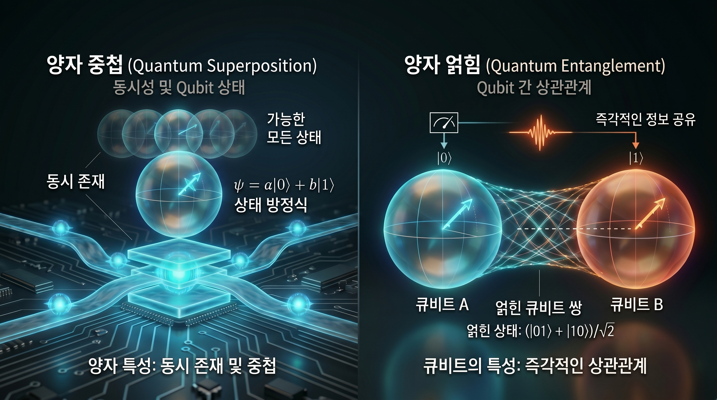 양자 중첩과 양자 얽힘