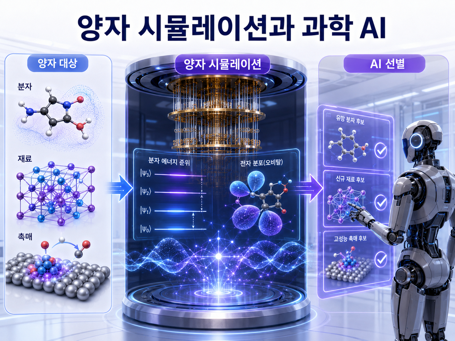 양자 시뮬레이션은 분자와 재료 같은 양자적 자연을 양자 장치로 더 직접적으로 흉내 내려는 길이다